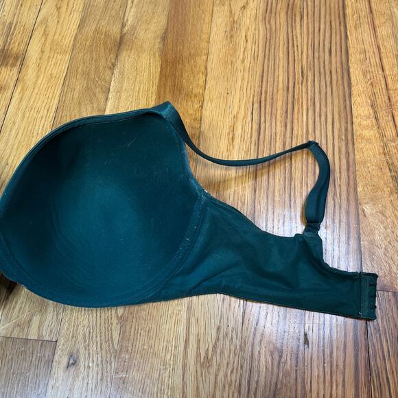 Victoria's Secret Black Ivy Lace Perfect Shape Push-Up Bra Emerald Green Gold - Picture 4 of 8